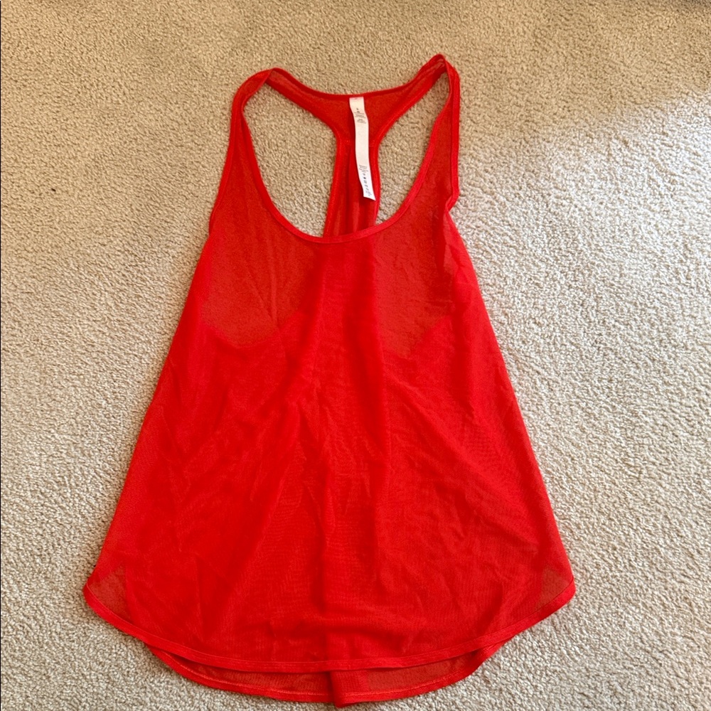 lululemon athletica Vibrant Red Tank Top